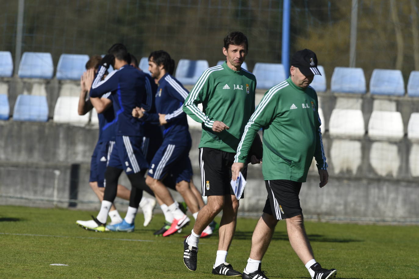 Los azules siguen con su preparación para el partido ante el Lugo