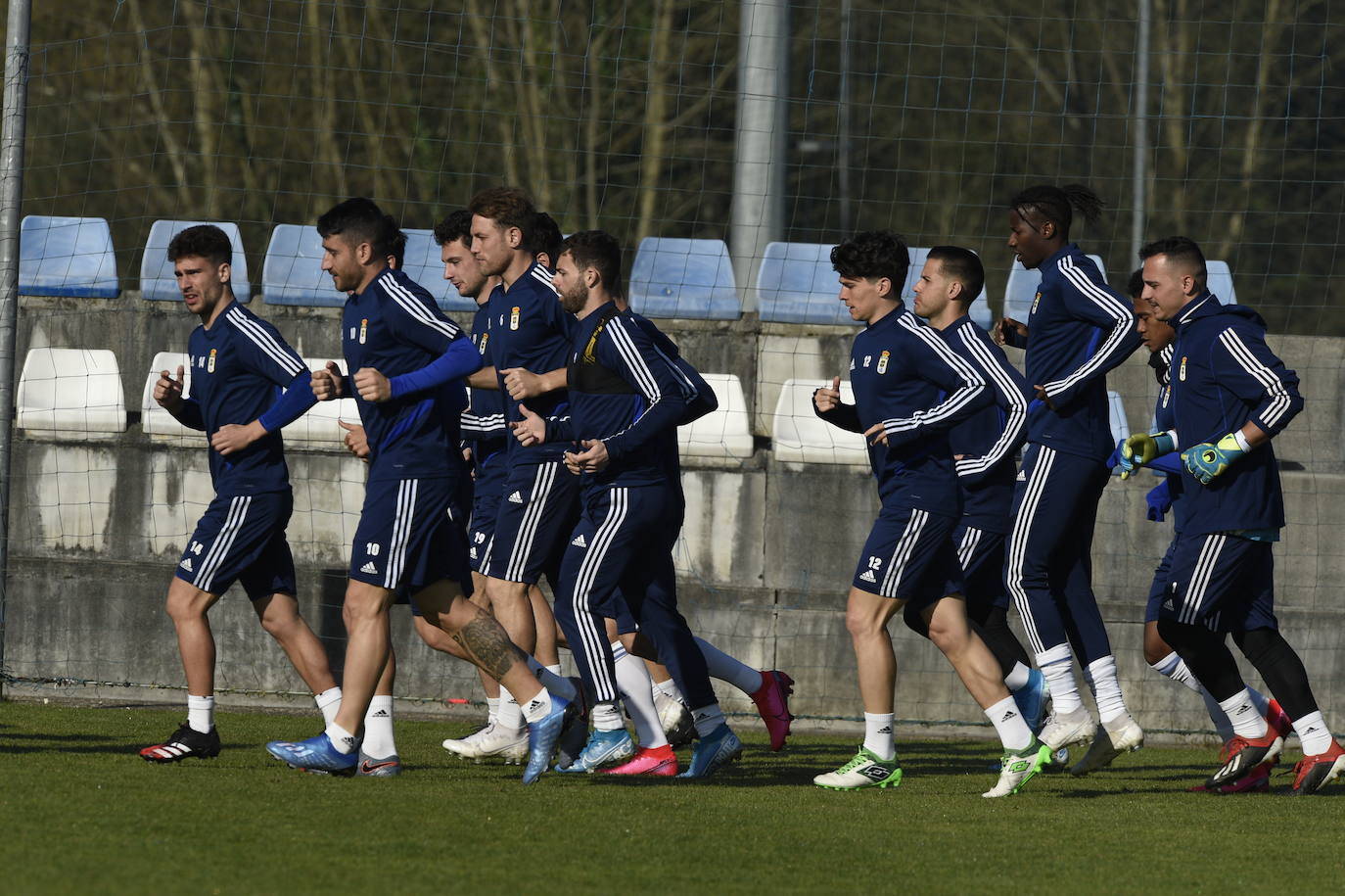 Los azules preparan su próximo encuentro frente al Lugo