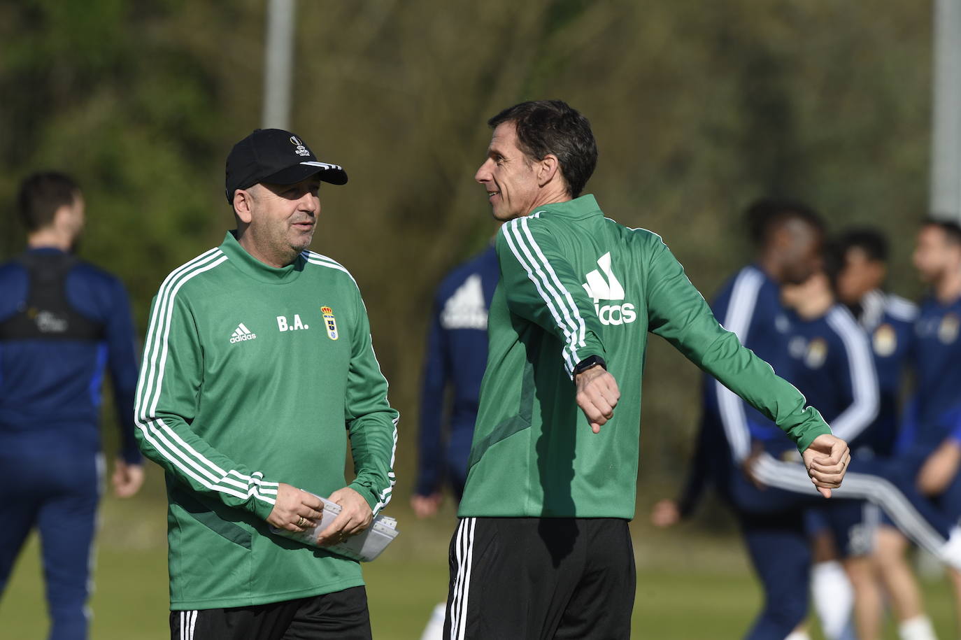 Los azules preparan su próximo encuentro frente al Lugo