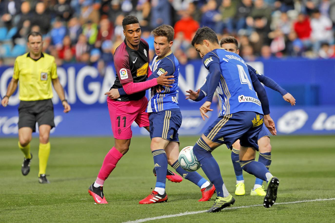 El conjunto rojiblanco cayó en El Toralín debido a un gol Kaxe en el minuto 17. 