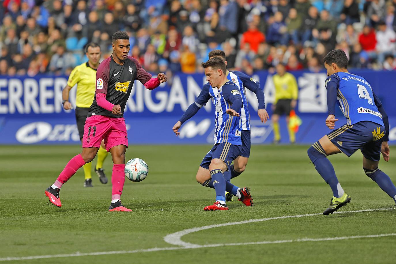 El conjunto rojiblanco cayó en El Toralín debido a un gol Kaxe en el minuto 17. 