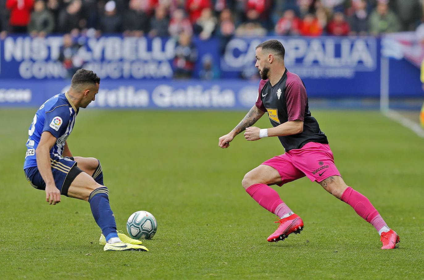 El conjunto rojiblanco cayó en El Toralín debido a un gol Kaxe en el minuto 17. 