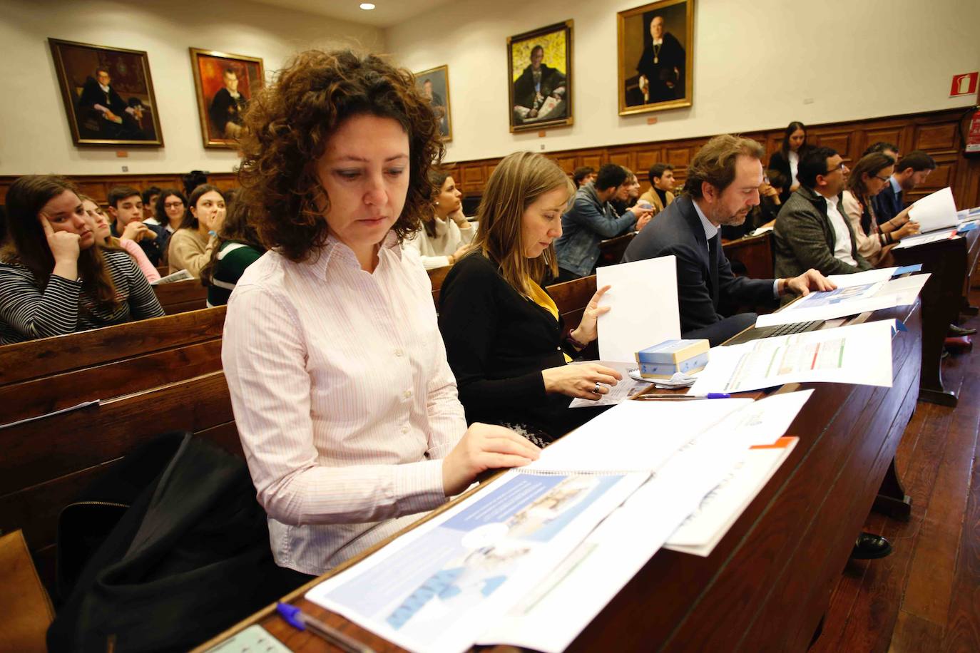 El programa de fomento de la cultura emprendedora organizado por EL COMERCIO selecciona a los ganadores de su séptima edición en el Edificio Histórico de la Universidad de Oviedo