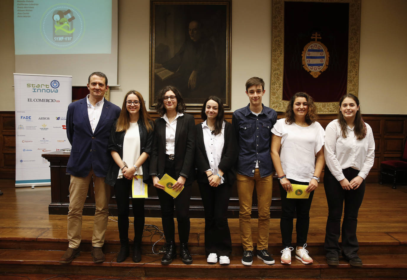 El programa de fomento de la cultura emprendedora organizado por EL COMERCIO selecciona a los ganadores de su séptima edición en el Edificio Histórico de la Universidad de Oviedo