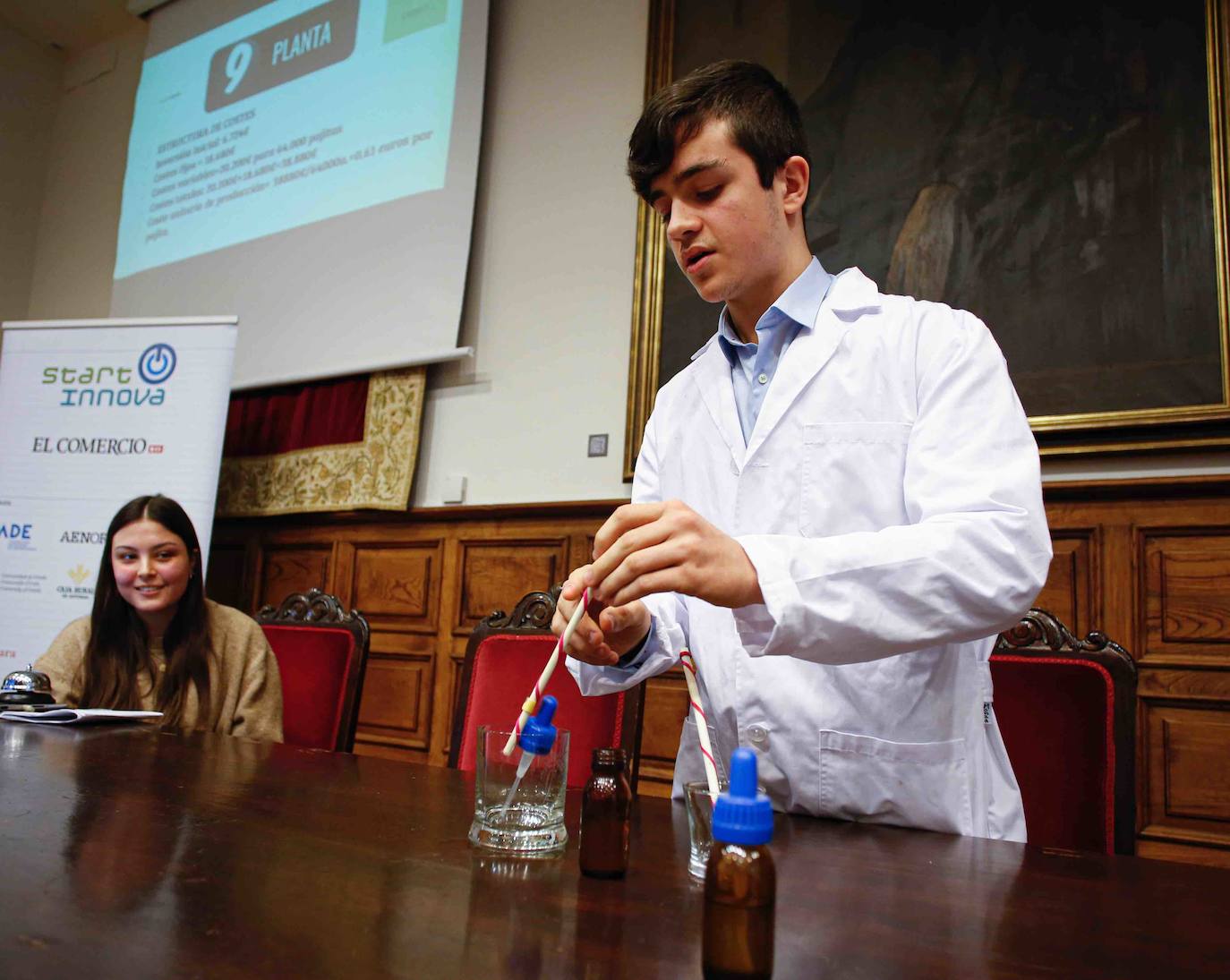 El programa de fomento de la cultura emprendedora organizado por EL COMERCIO selecciona a los ganadores de su séptima edición en el Edificio Histórico de la Universidad de Oviedo