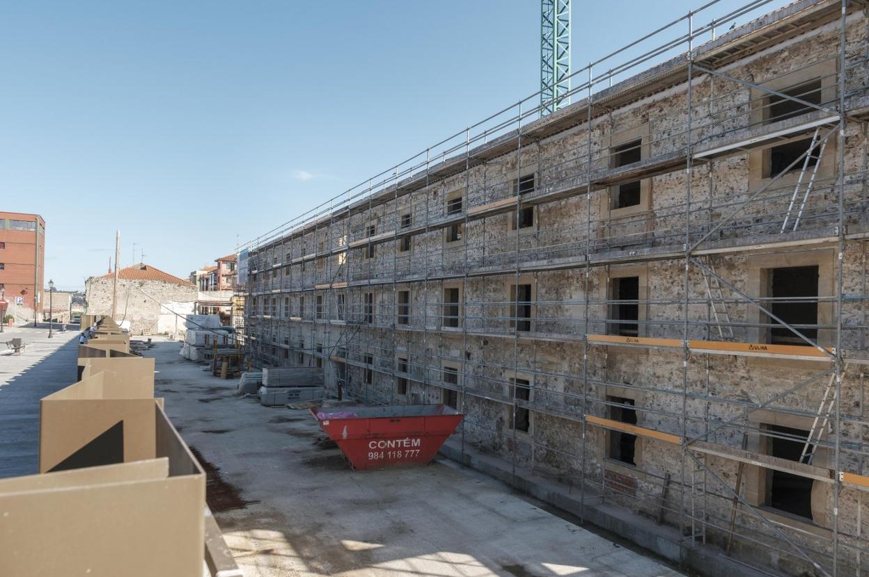 Obras en el edificio de Tabacalera. 