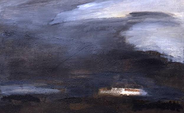 Imagen principal - 'Tormenta en Andalucía', de Amparo Cores (Oviedo, 1929, Madrid, 2015), una de las mujeres con obra en el Museo de Bellas Artes; bodegón de Mercedes Gómez Morán del Bellas Artes (Oviedo, 1929); autorretrato de Julia Alcayde (1855-1939), propiedad de los museos de bellas artes de Gijón, que este mes viajará al Museo del Prado.