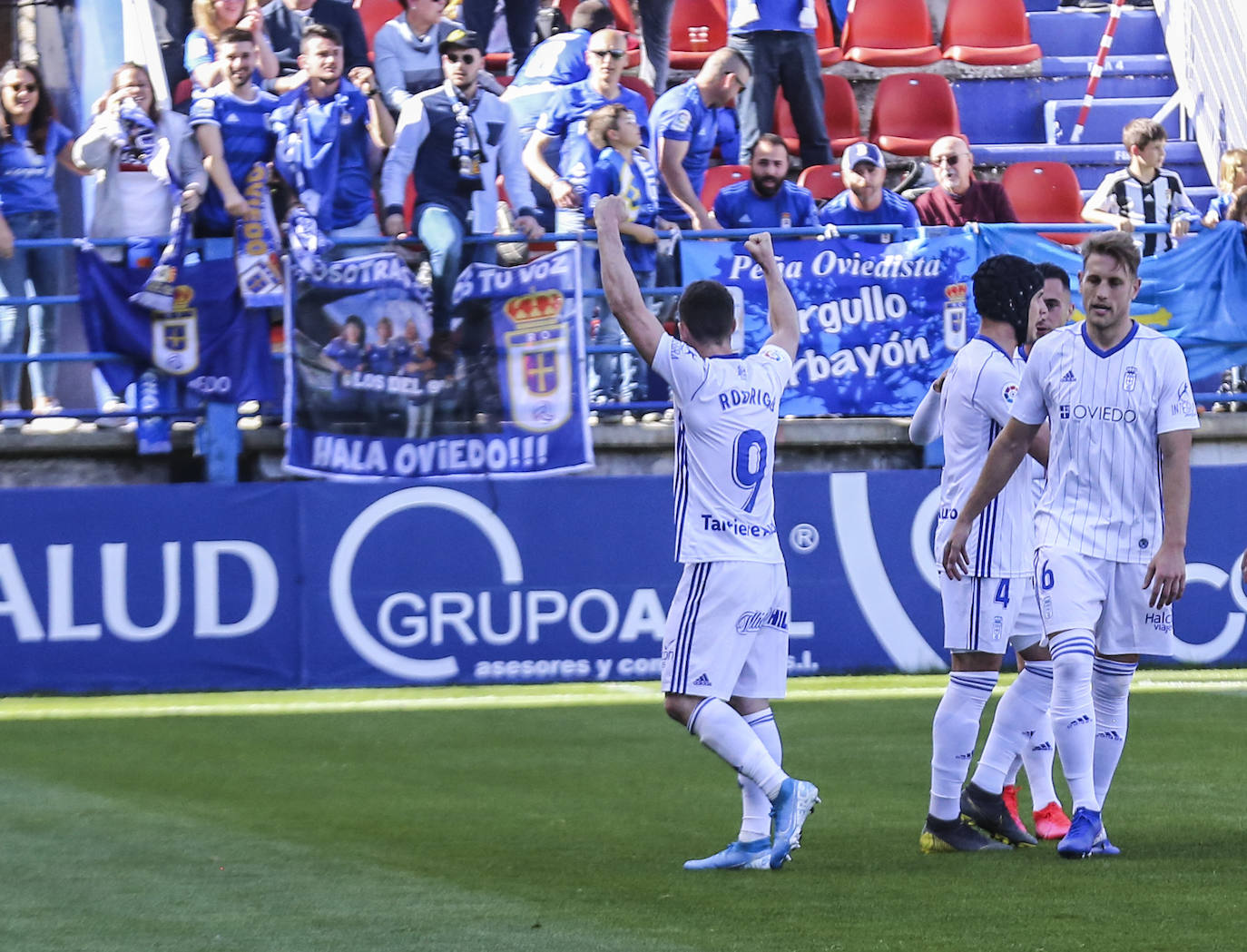Los azules, con goles de Rodri y Sangalli, se impusieron al Extremadura en un encuentro que tuvieron controlado en todo momento