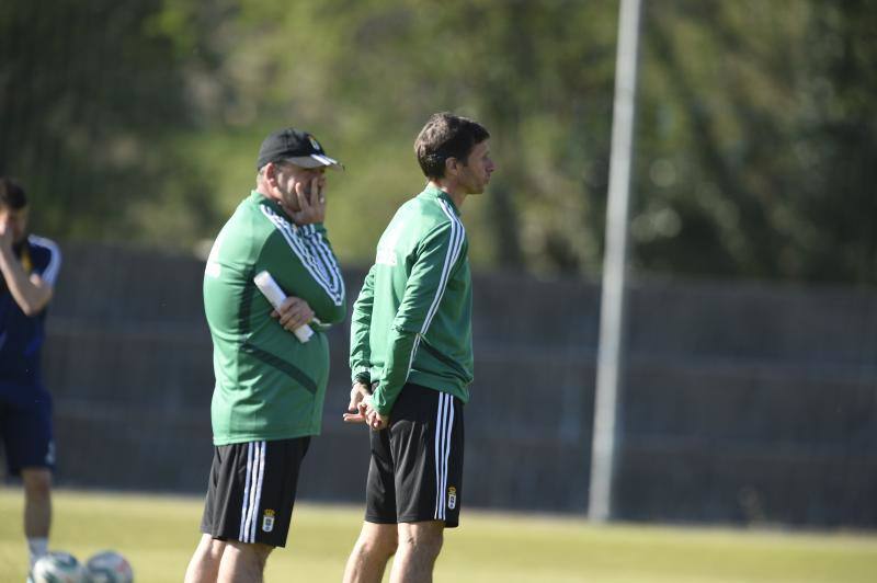 Las imágenes del entrenamiento del equipo azul.