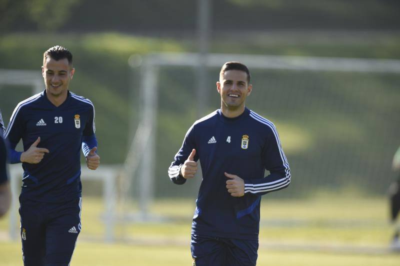 Las imágenes del entrenamiento del equipo azul.