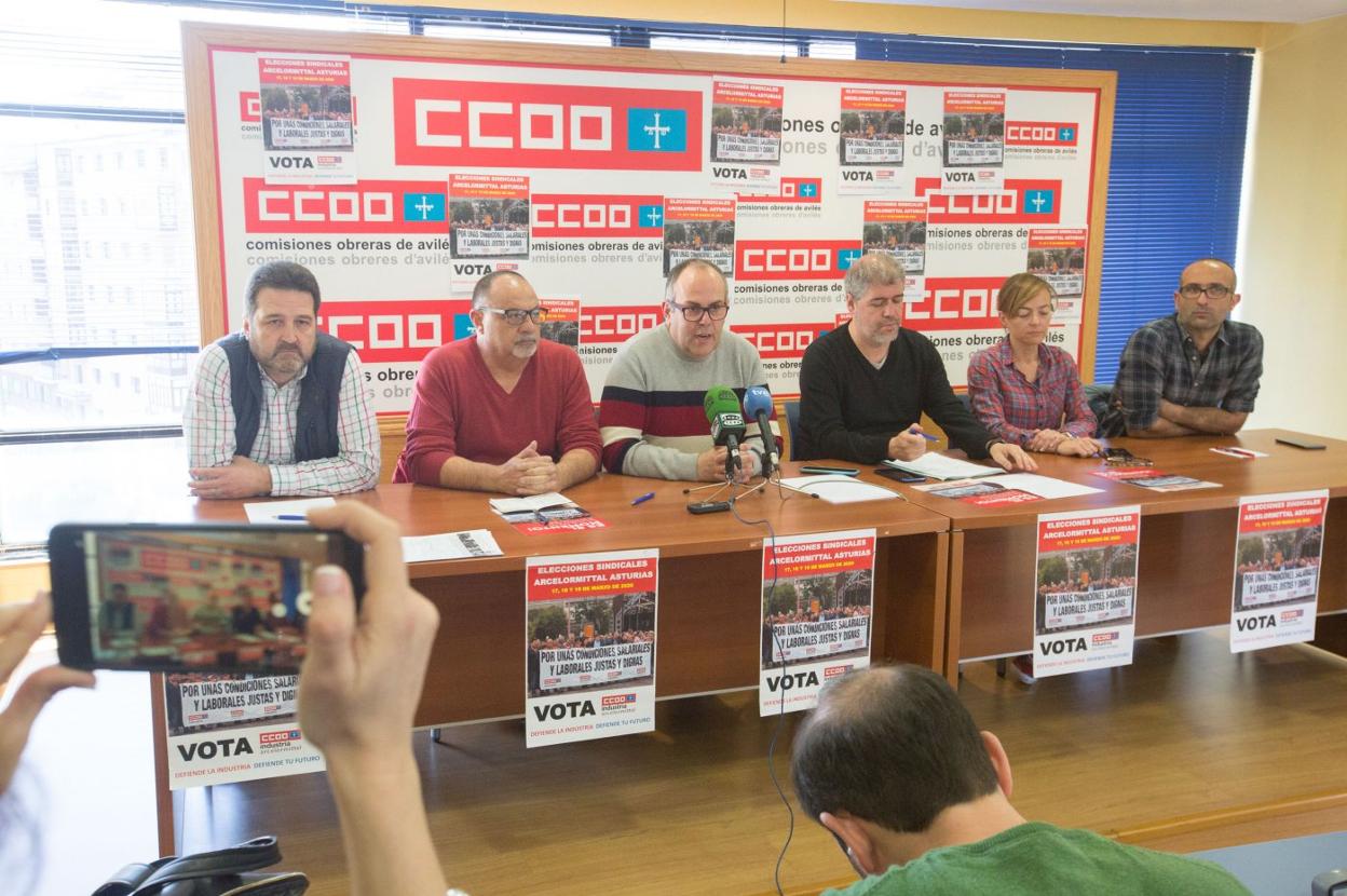 José Manuel Baltar, Agustín Martín, José Manuel Castro, Unai Sordo, Ana María Rodríguez y Damián Manzano. 