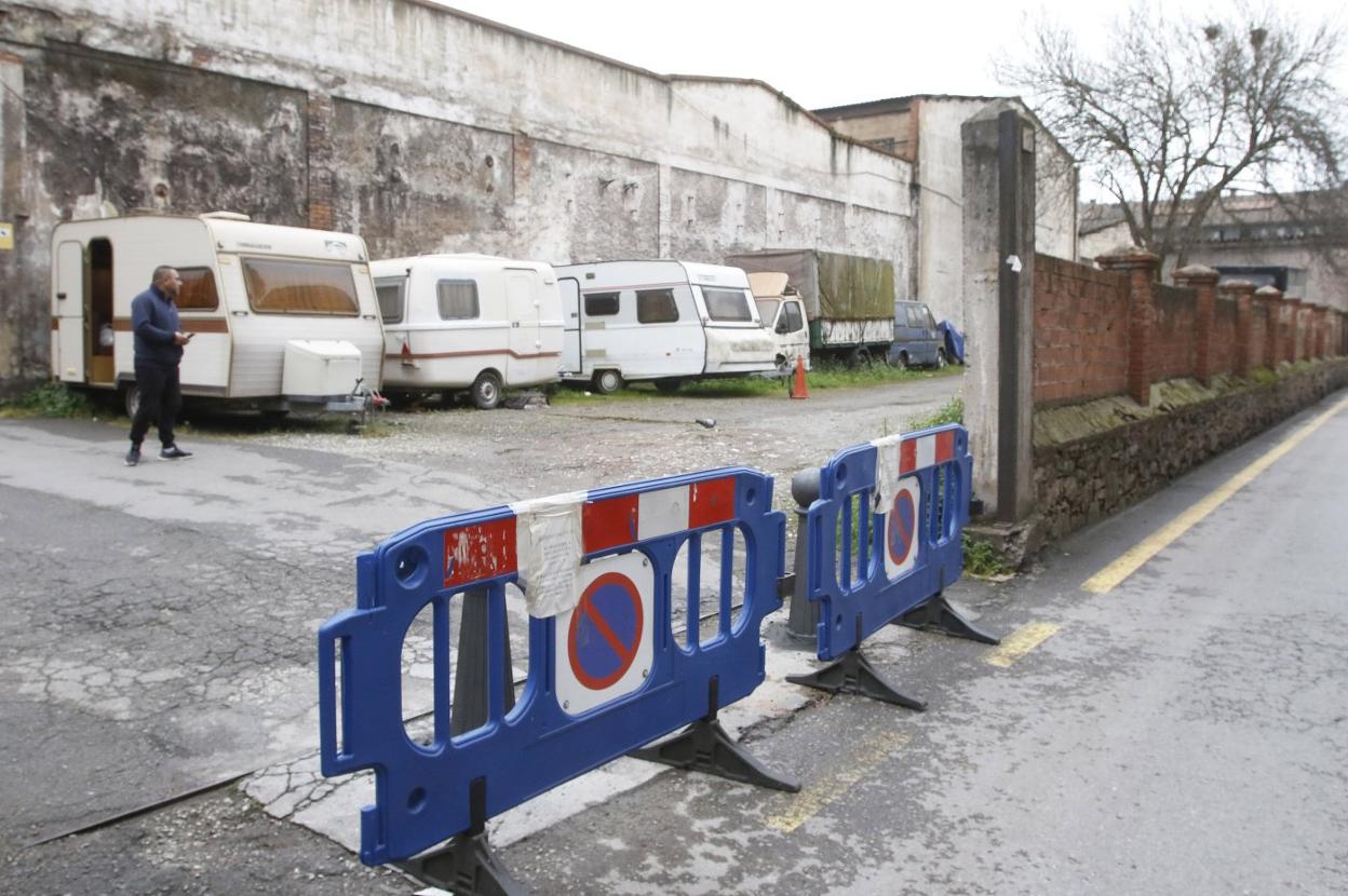 Barrera ubicada en la zona restringida. 