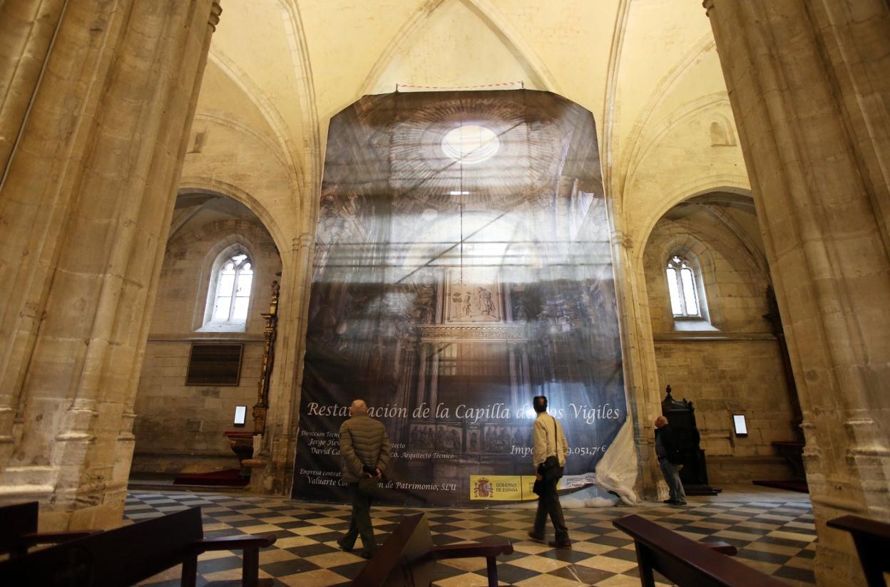 La capilla de los Vigiles, donde se han encontrado restos de la capilla perdida del Rey Casto. 