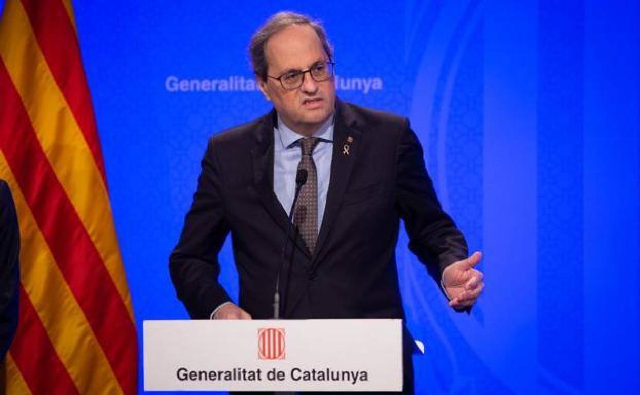 Torra, confinado tras dar positivo en coronavirus