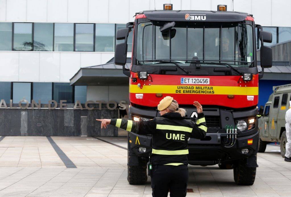 Los integrantes de la UME tendrán como una de las labores fundamentales la limpieza de edificios y zonas de uso público como estasciones de tren o autobús