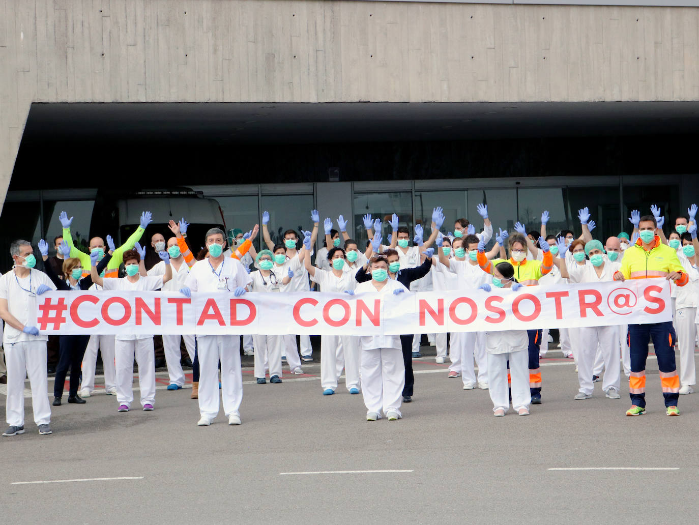 Los médicos asturianos dan un paso al frente contra la enfermedad y agradecen el apoyo recibido. Esta es una representación de quienes luchan en Asturias contra la enfermedad.