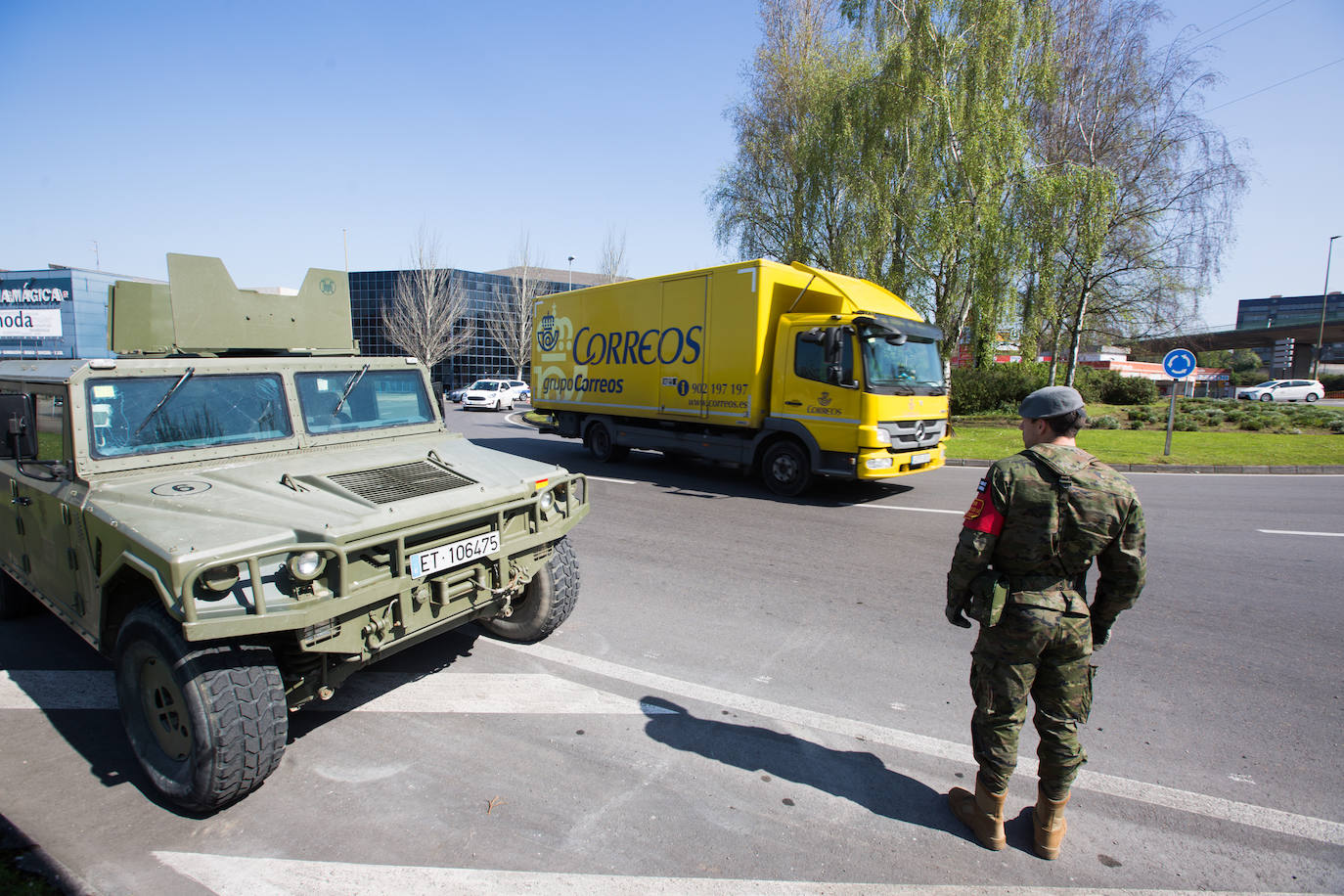 Militares desplegados en Asturias para reforzar la seguridad durante el Estado de Alarma