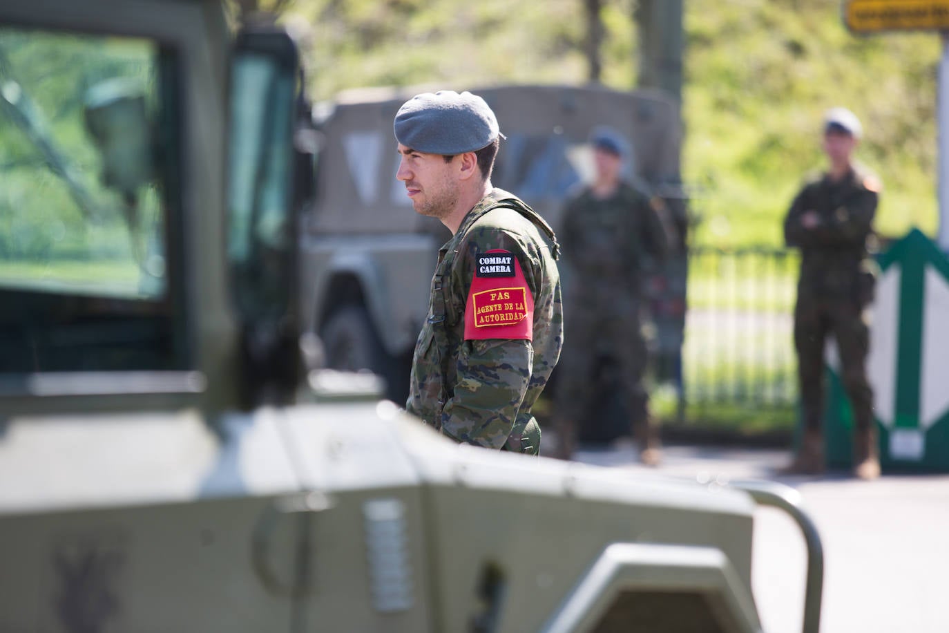 Militares desplegados en Asturias para reforzar la seguridad durante el Estado de Alarma