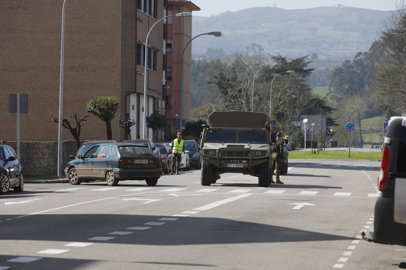 Militares desplegados en Asturias para reforzar la seguridad durante el Estado de Alarma