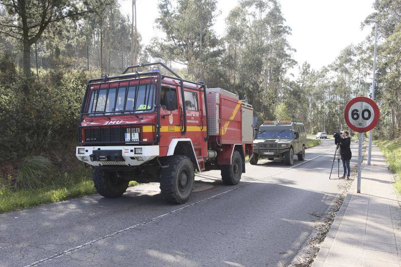 La Unidad Militar de Emergencia (UME), dependiente del Ministerio de Defensa, se desplazó este jueves hasta el Centro Penitenciario de Asturias para iniciar las labores de desinfección de sus dependencias.