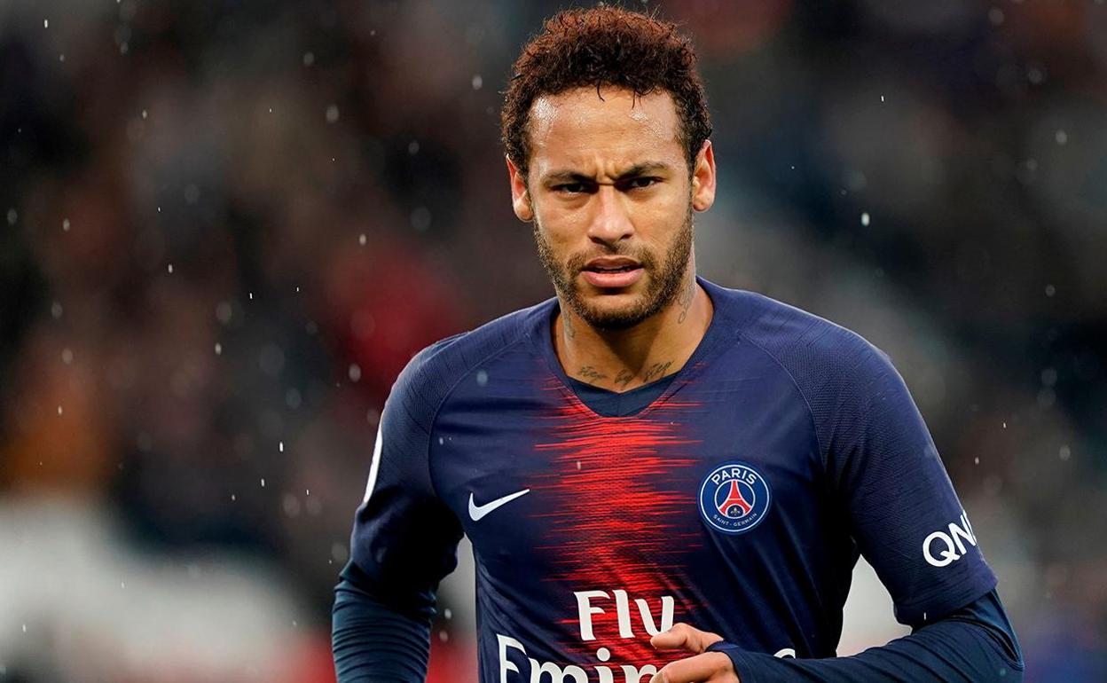 Neymar, durante un partido con el PSG.