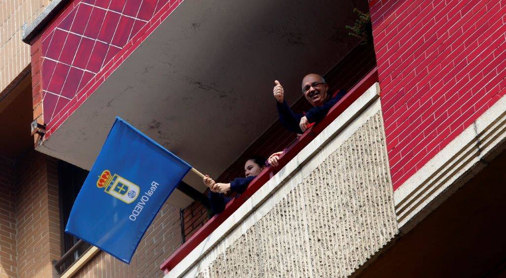 Fotos: El derbi en los balcones