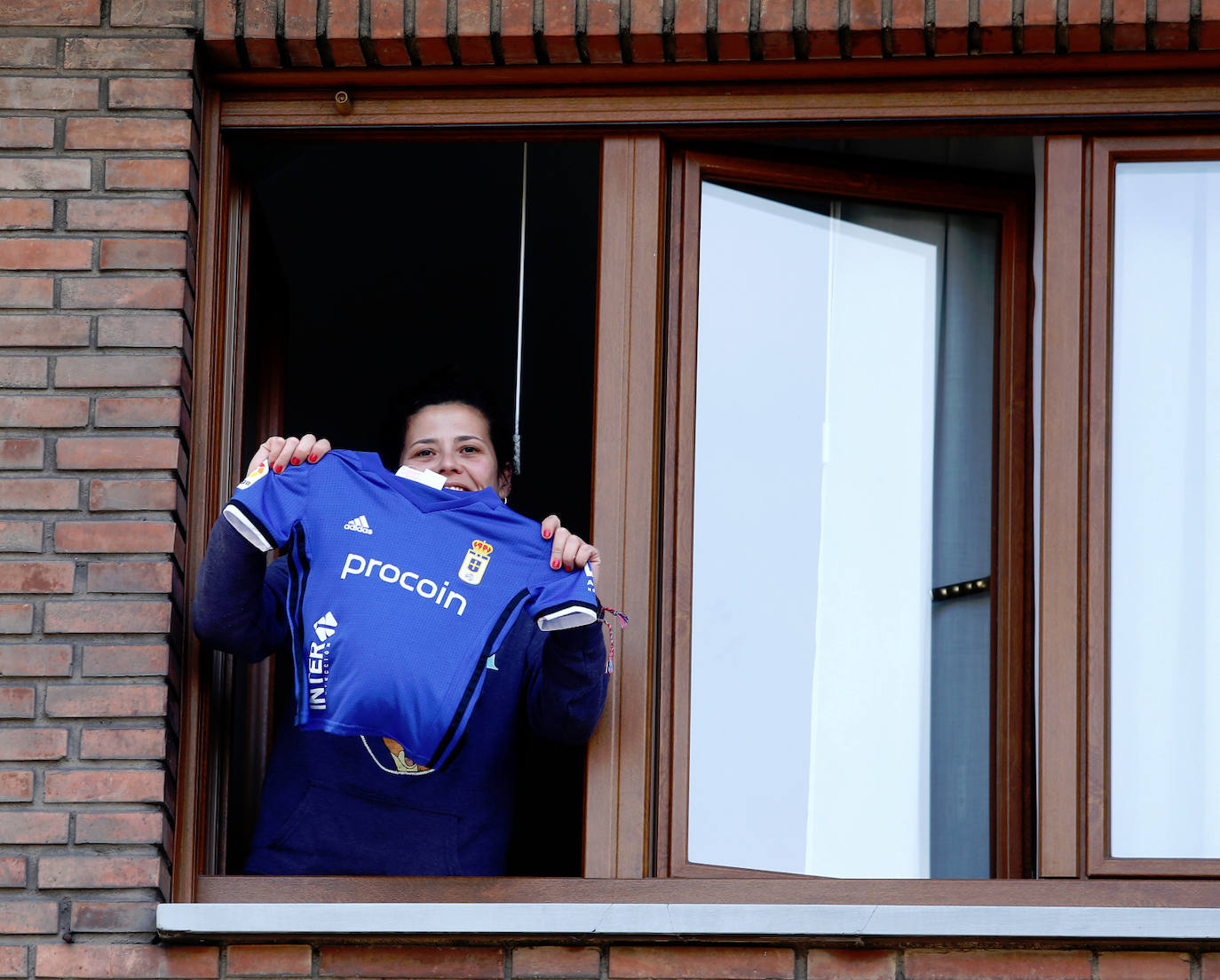 Fotos: El derbi en los balcones