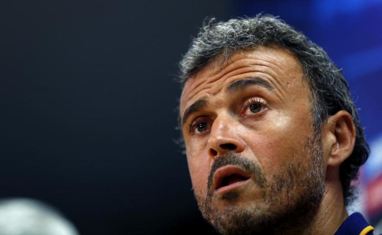 Luis Enrique, seleccionador nacional absoluto. 