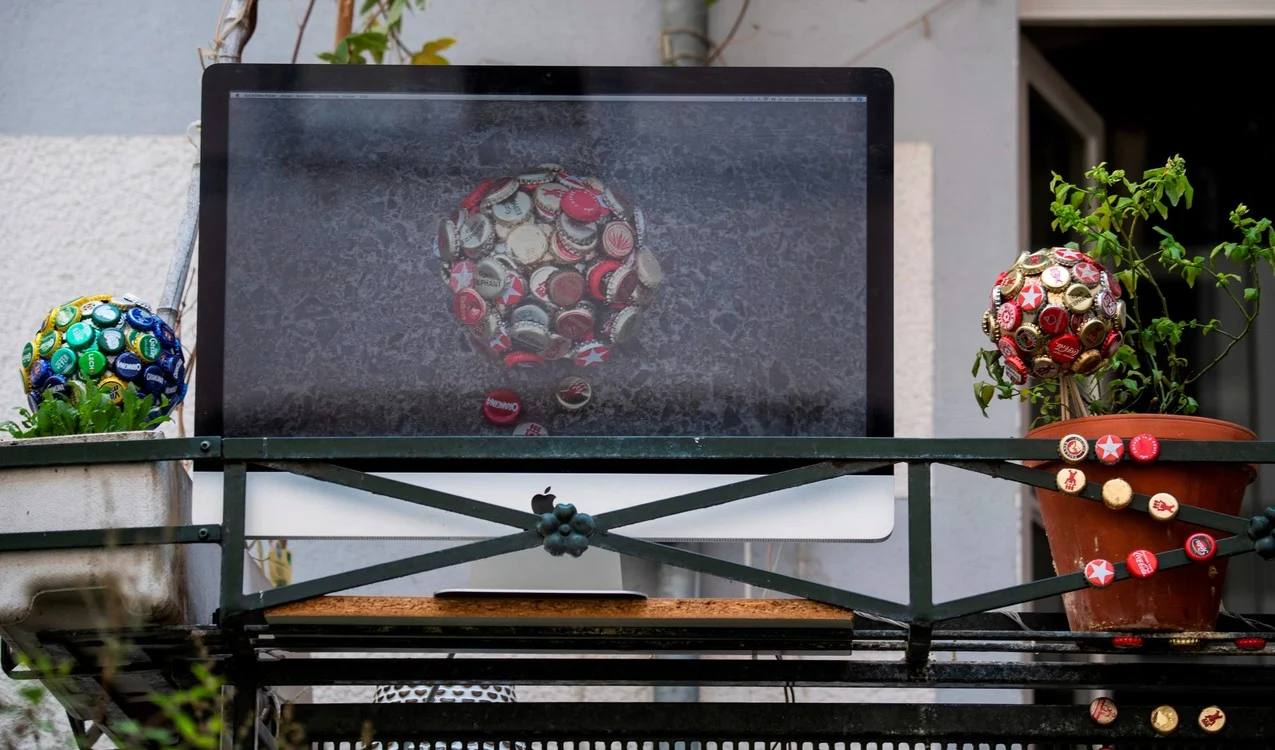 El arte sale a los balcones berlineses en tiempos de COVID-19