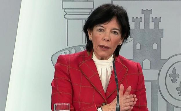 Isabel Celaá, ministra de Educación.