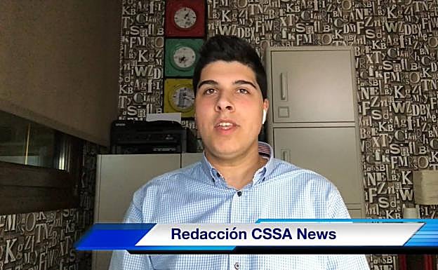José Antonio Álvarez es uno de los cuatro alumnos del colegio Santo Ángel que forman el equipo CSSA News y se han clasificado entre los 25 mejores equipos de España en el Reto BeCritical 2020 