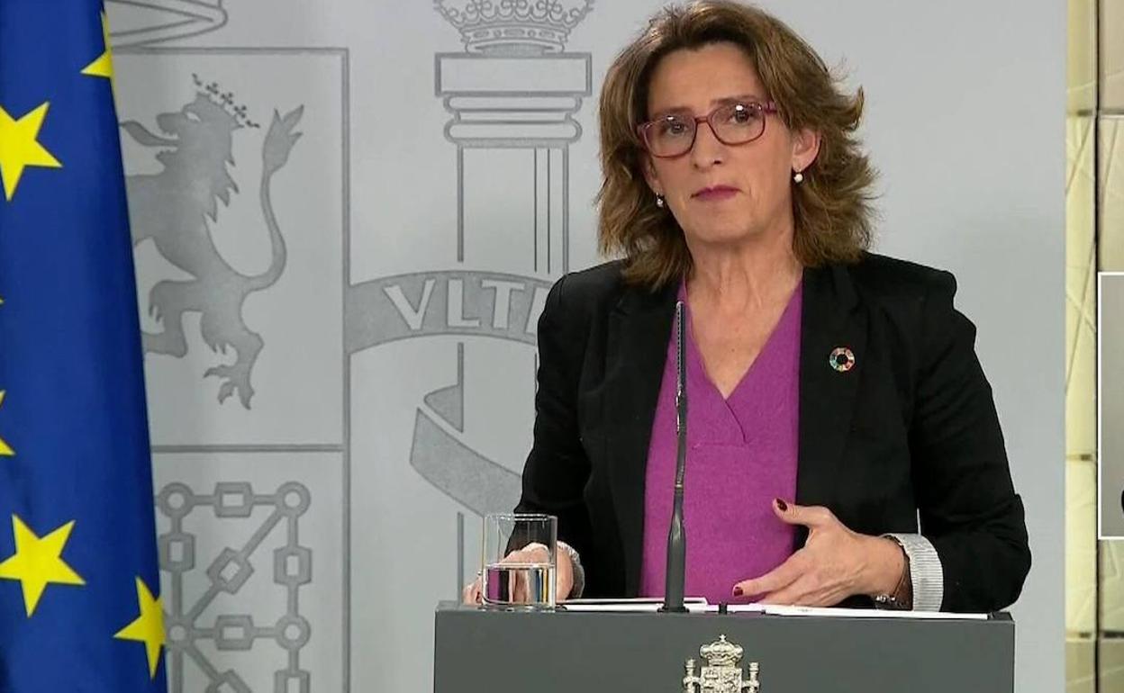 La ministra de Transición Ecológica Teresa Ribera. 