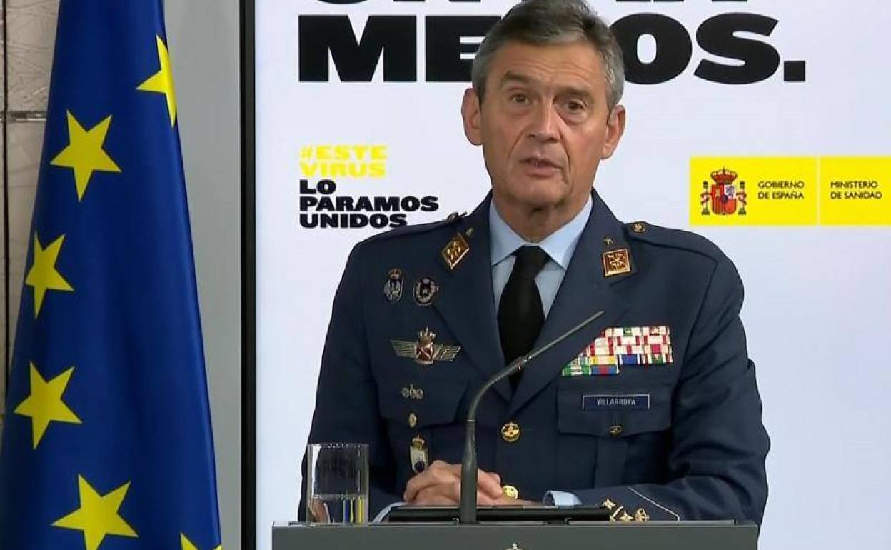 Jefe de Estado Mayor de la Defensa, Miguel Ángel Villarroya.