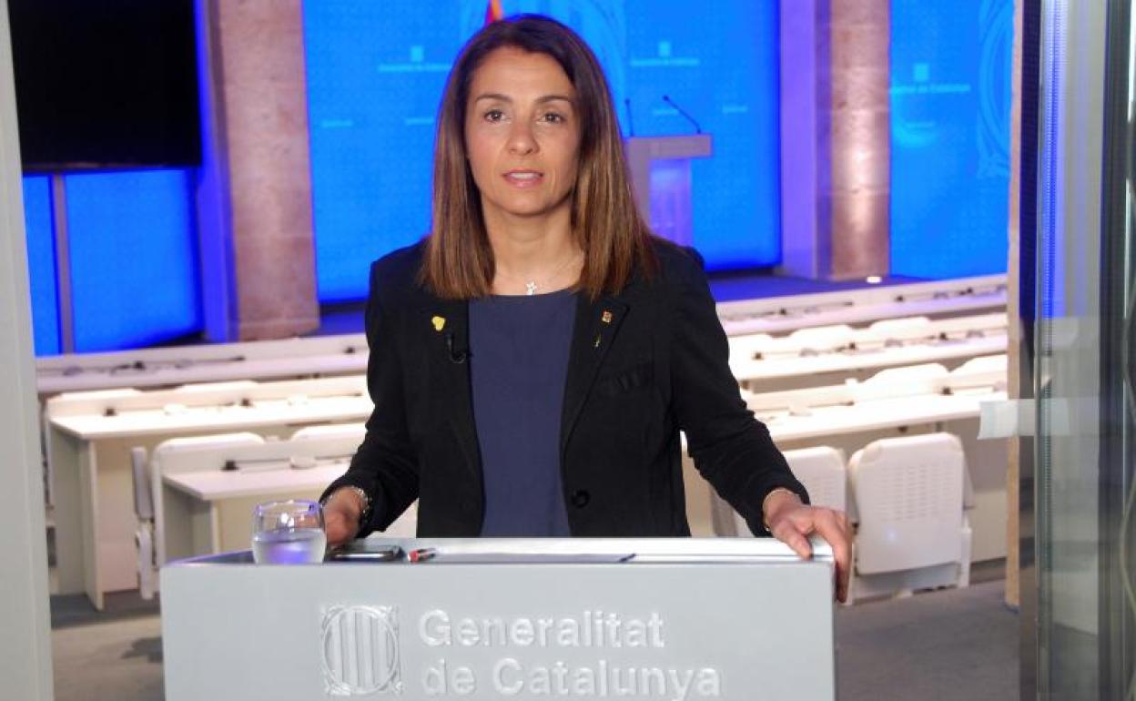 Meritxell Budó, consejera de Presidencia de la Generalitat. 