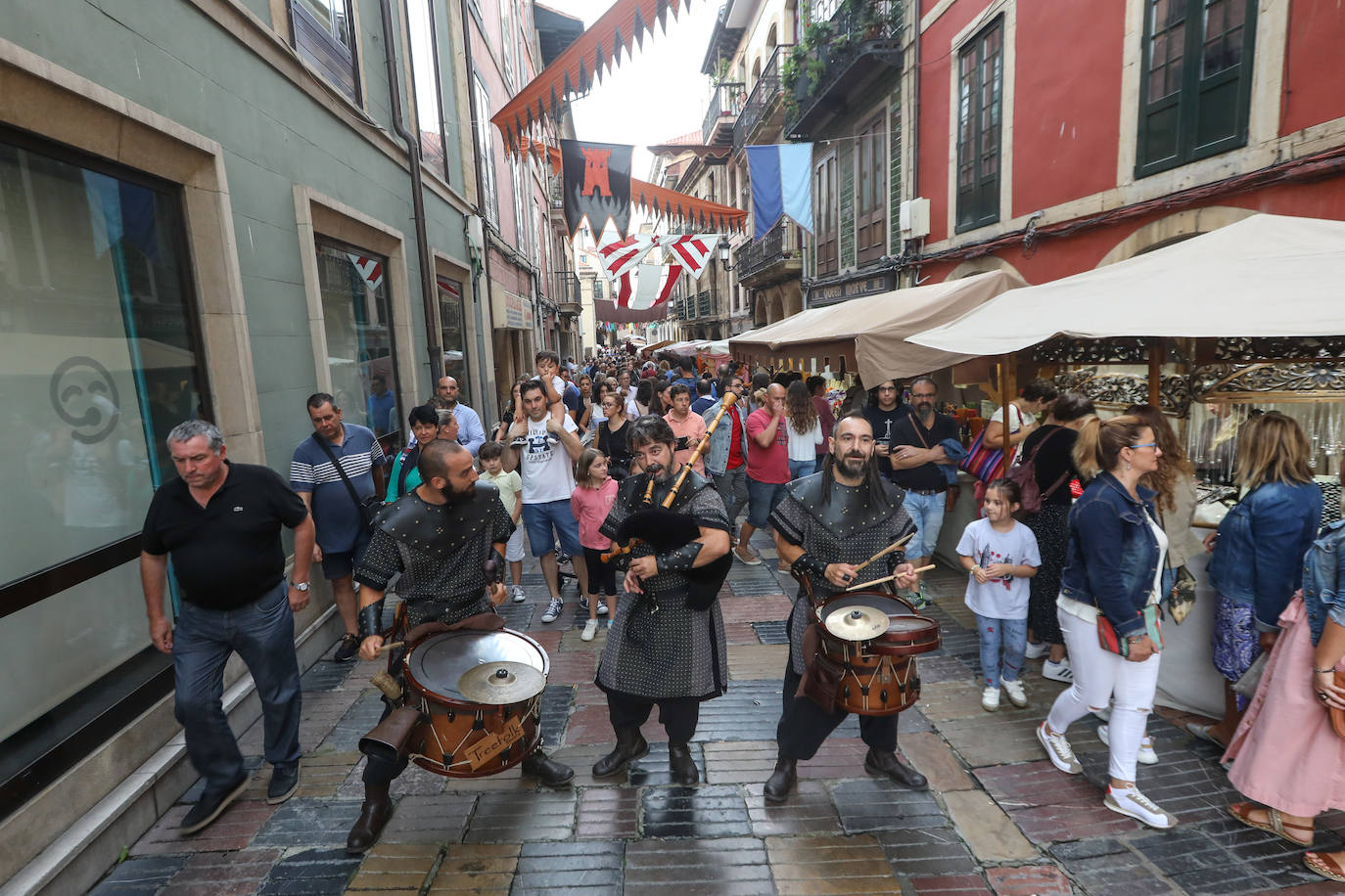 El merado medieval de las fiestas de San Agustín de 2019. 