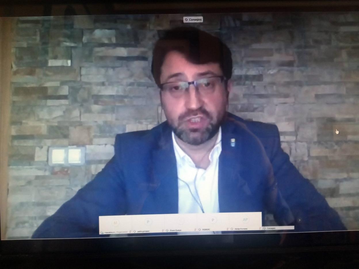 Enrique Fernández, durante su comparecencia. 