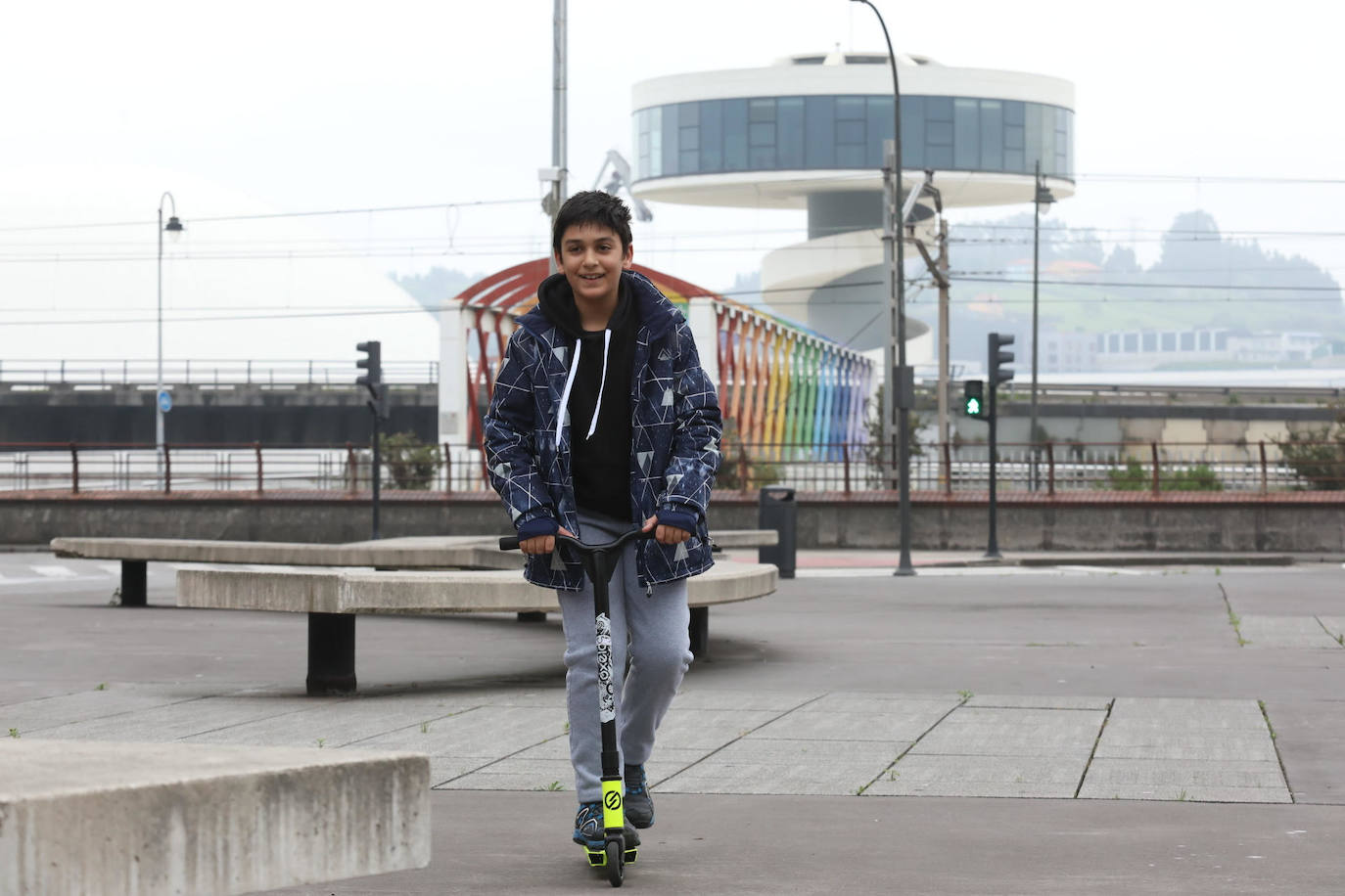 Pocos han sido los más pequeños que han salido a dar un paseo por las adversas condiciones meteorológicas