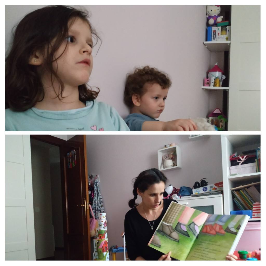 Feliz día de la madre. Gracias por cuidarnos y jugar con nosotros. Te queremos