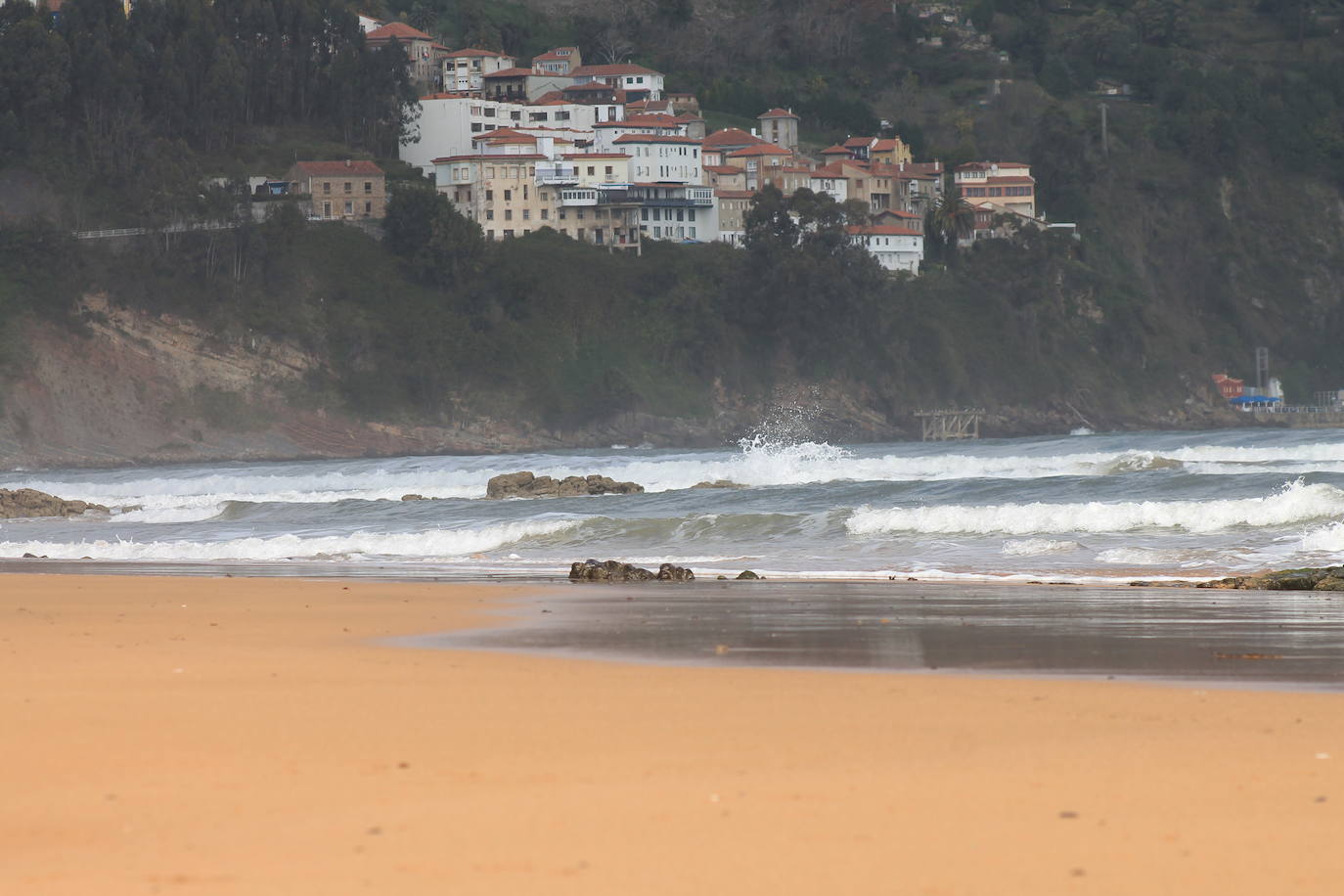 Playa de la Griega, en Colunga