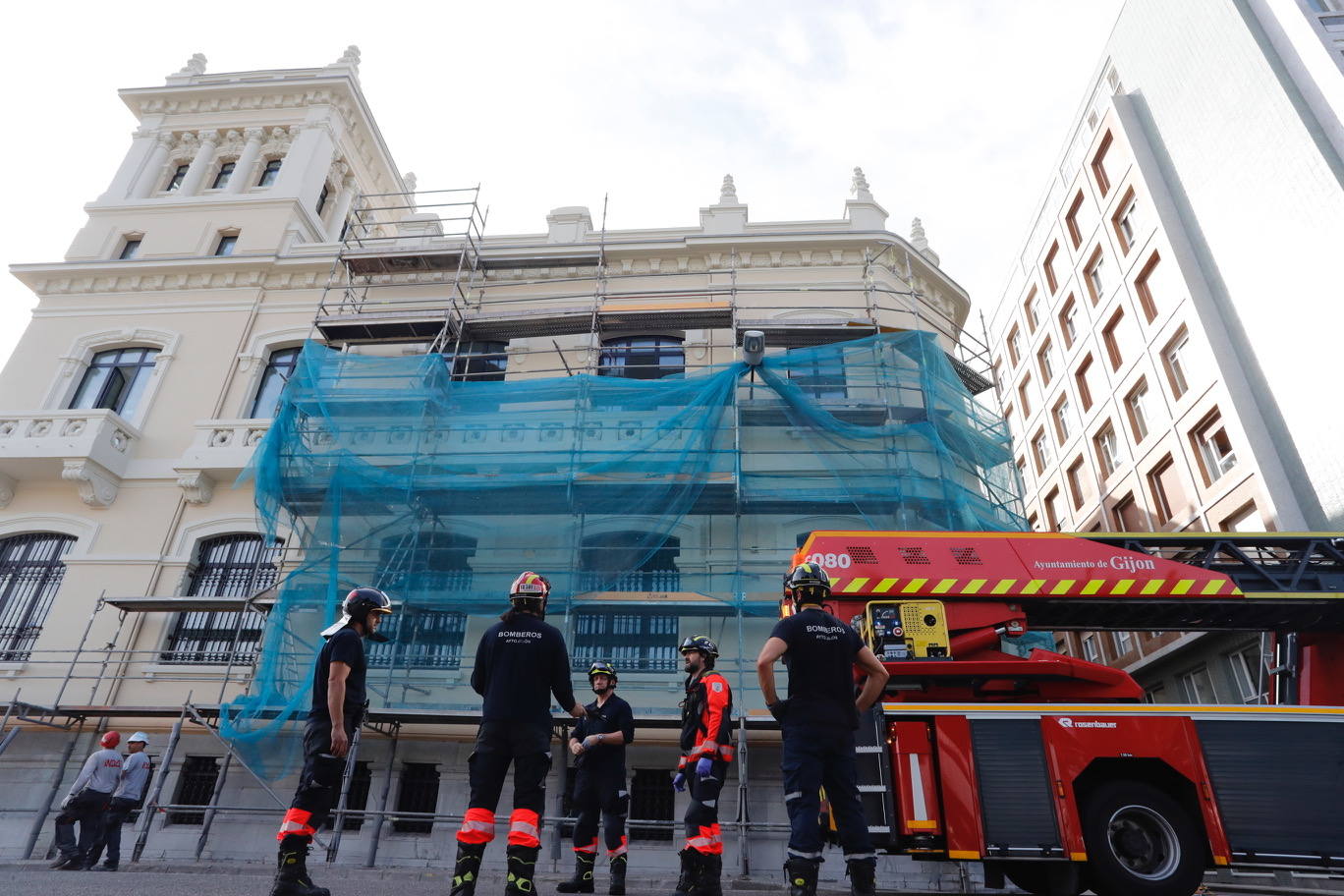 El suceso se produjo en el edifico antiguo del Banco Urquijo. 