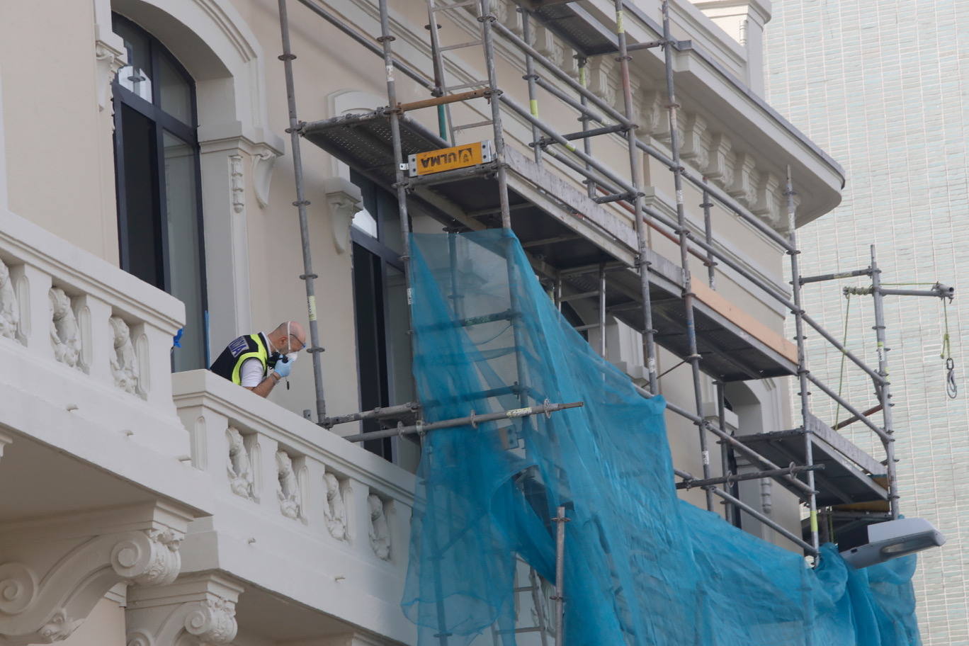 El suceso se produjo en el edifico antiguo del Banco Urquijo. 