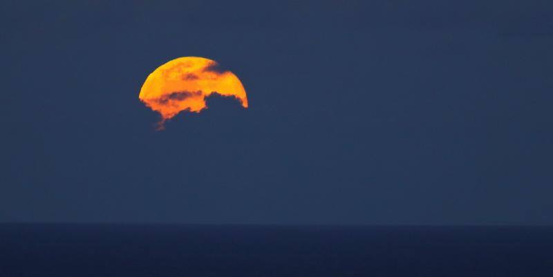 Este jueves, alrededor de las 12:45 del mediodía, la Tierra y la Luna se acercaron todo lo que han podido. El fenómeno, conocido como 'superluna', se pudo ver en todo su esplendor cuando la noche ya era cerrada ofreciendo estas imágenes evocadoras. Conocida como 'superluna de las flores' por la época del año en la que se ha producido, buena parte de los ciudadanos del planeta la han contemplado desde el confinamiento. Para que obtenga esta consideración de superluna, debe encontrarse en su fase llena y situarse en el punto más cercano de su órbita a la Tierra. El astro ha cumplido con ambos requisitos y dicen los expertos que será la última que se pueda ver este año. Habrá que esperar hasta el 27 de abril de 2021 para ver la siguiente, según la NASA. 