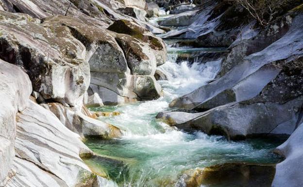 Río Jerte, en Cáceres (Extremadura). 