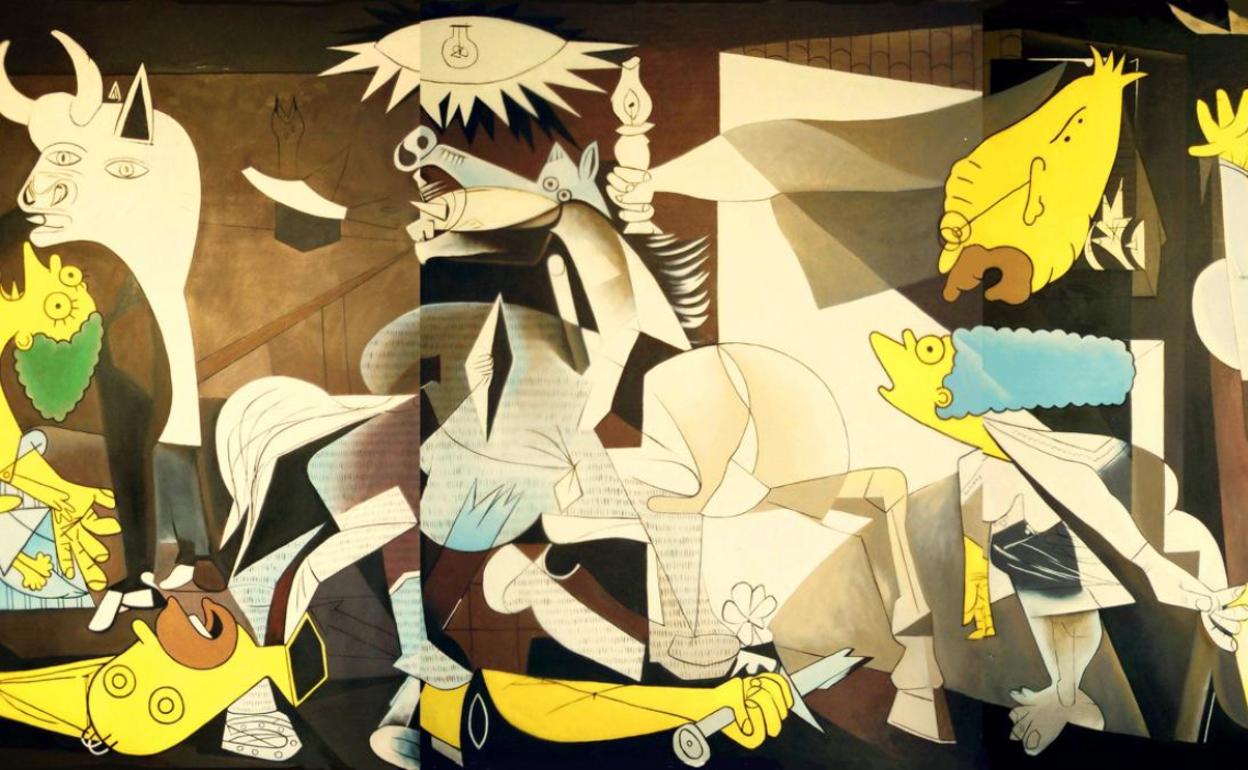 La reinterpretación del Guernica del Museo Reina Sofía, con motivo de la MuseumWeek. 