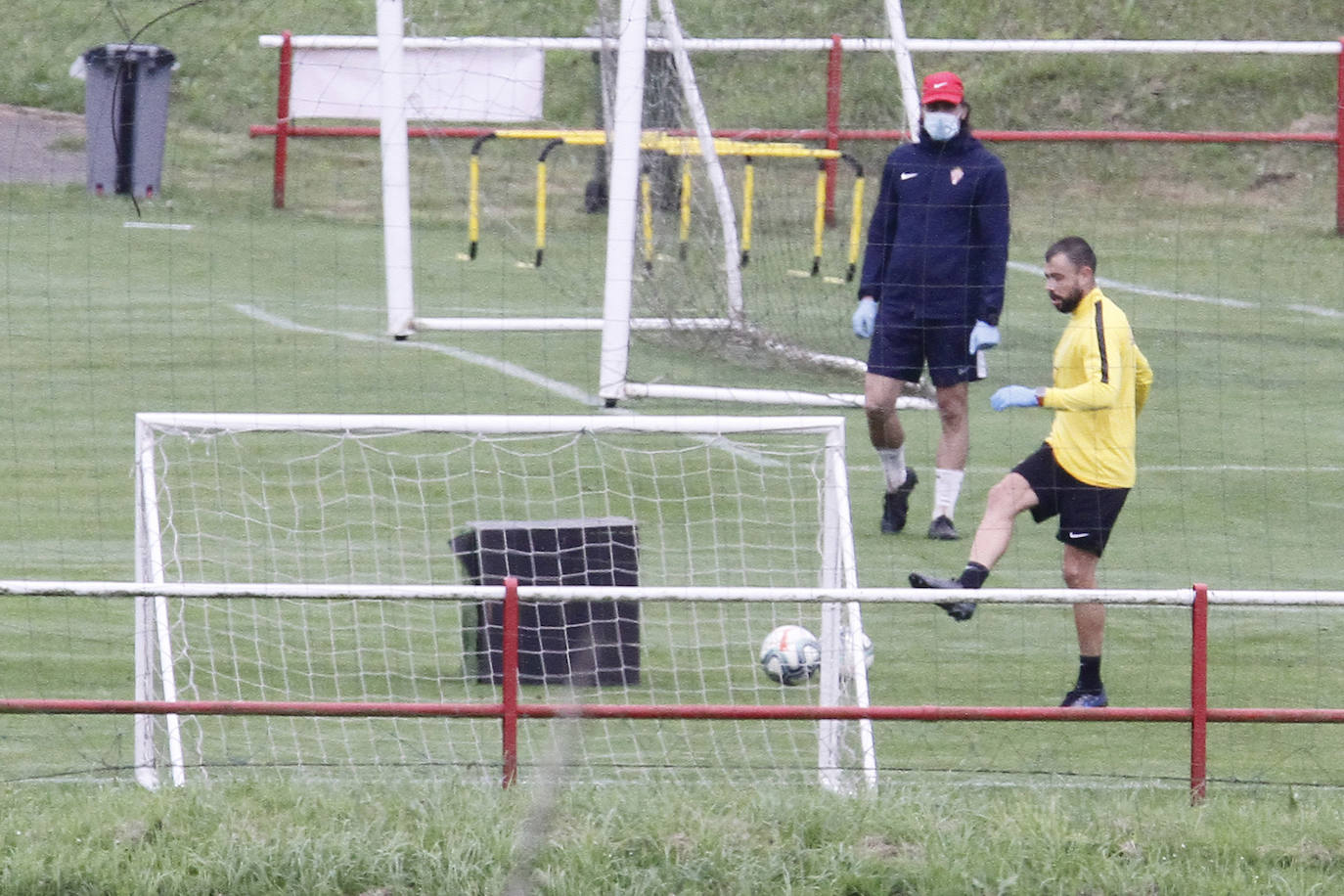 Fotos: Entrenamiento del Sporting (13/05/2020)