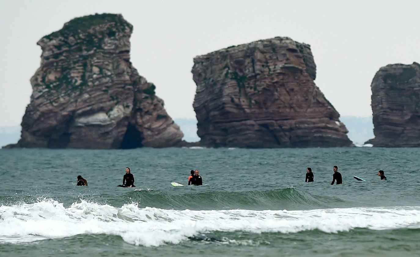 Playa en Hendaya, Francia