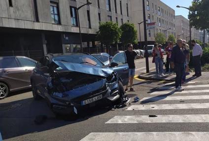 El otro coche implicado en el accidente.