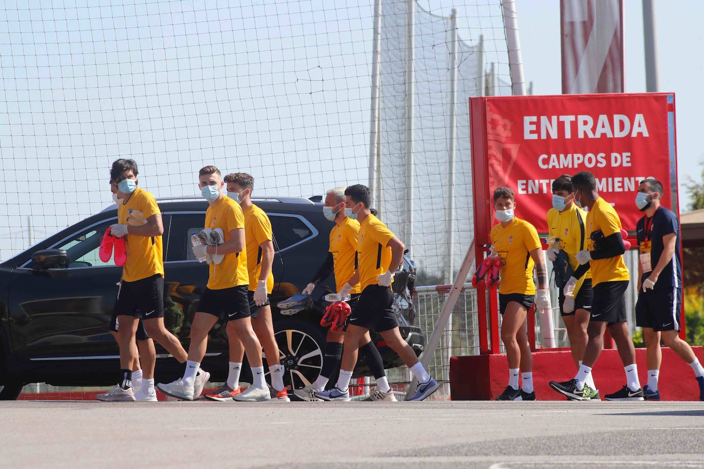 Fotos: Entrenamiento del Sporting (30-05-2020)