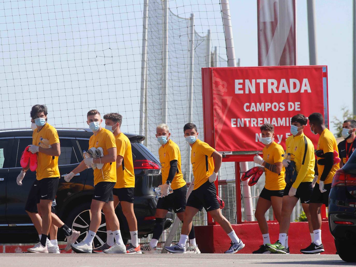 Fotos: Entrenamiento del Sporting (30-05-2020)