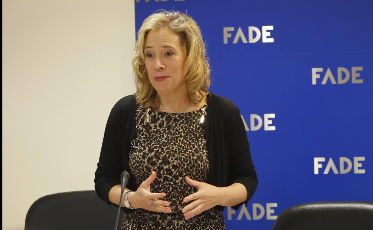 La directora general de Energía. Minería y Reactivación, Belarmina Díaz